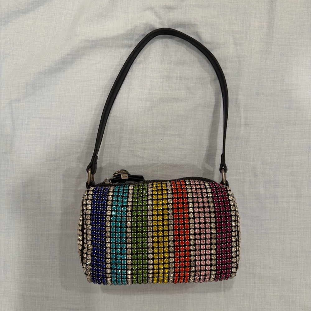 Kurt Geiger Multicolor Crystal-Embellished Clutch - Picture 2 of 4